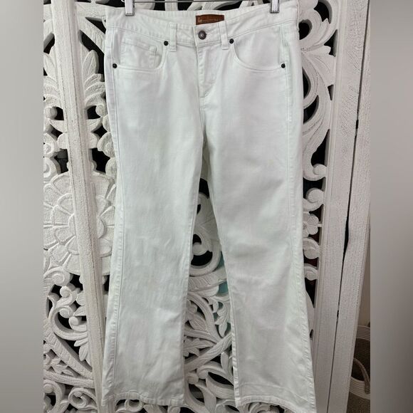 Lee Jeans One True Fit wide leg size 7/8 long length in white - Picture 1 of 14